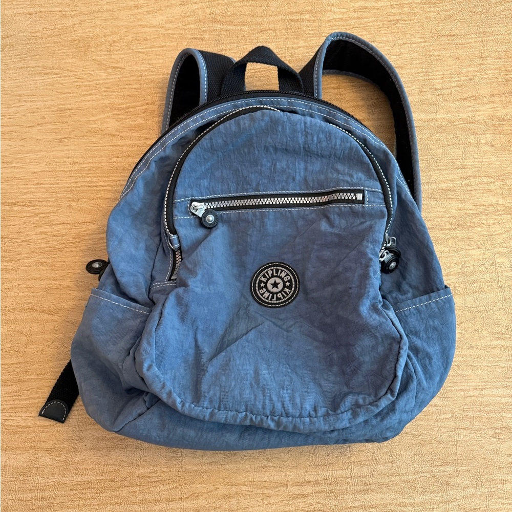 Kipling Denim Blue Backpack (UNISEX)